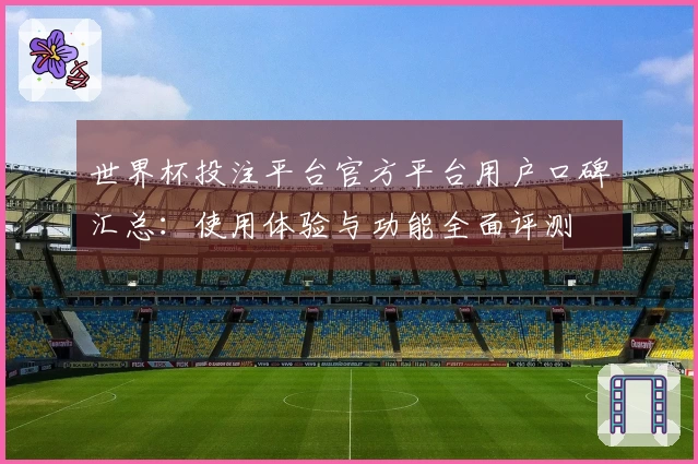 世界杯投注平台官方平台用户口碑汇总：使用体验与功能全面评测